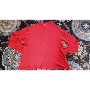 Junction West Thermal Shirt Mens XL Red Crew Neck Long Sleeve Outdoor Shirt
